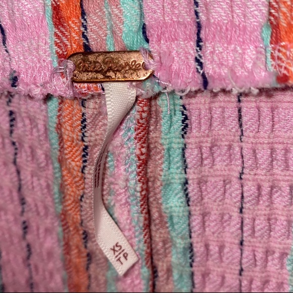 Free People Cropped Multi Color Stretch Pants XS - Picture 8 of 8